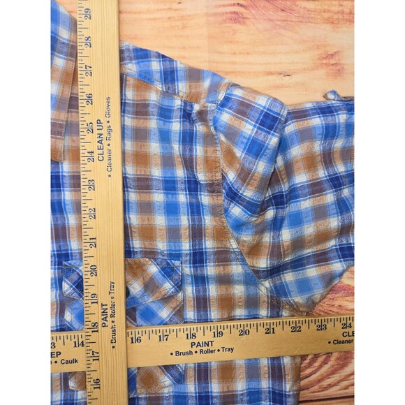 Johnston & Murphy Men's Slim Fit Short Sleeve Shirt Large - Picture 7 of 7